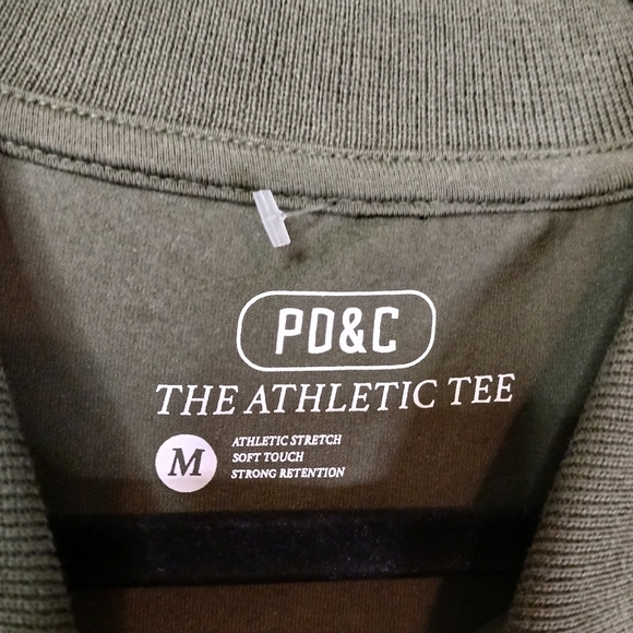 Size Medium Mens Polo Shirt NWT Olive Green Athletic Tee Golf Casual - Picture 5 of 5